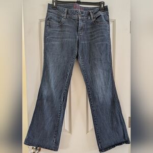 Elle Indigo Wide Leg Jeans, 12R